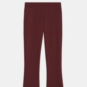 Theory Slim Kick on Pant in Scuba Oxblood Color (Size S)